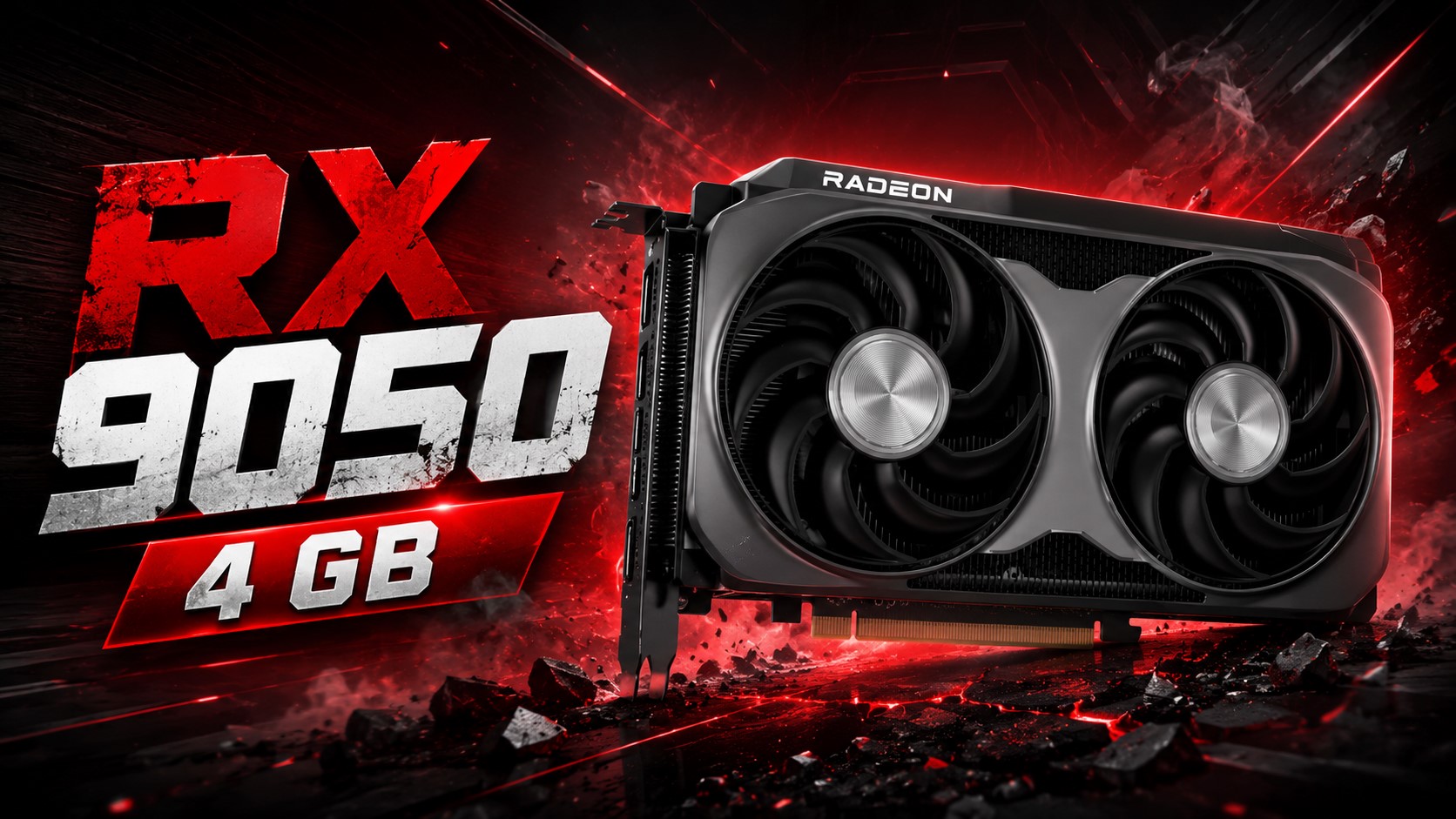 AMD مشخصات Radeon RX 9050 با ۴ گیگابایت حافظه را تأیید کرد؛ همراه با باس ۶۴ بیتی و Infinity Cache نصفشده