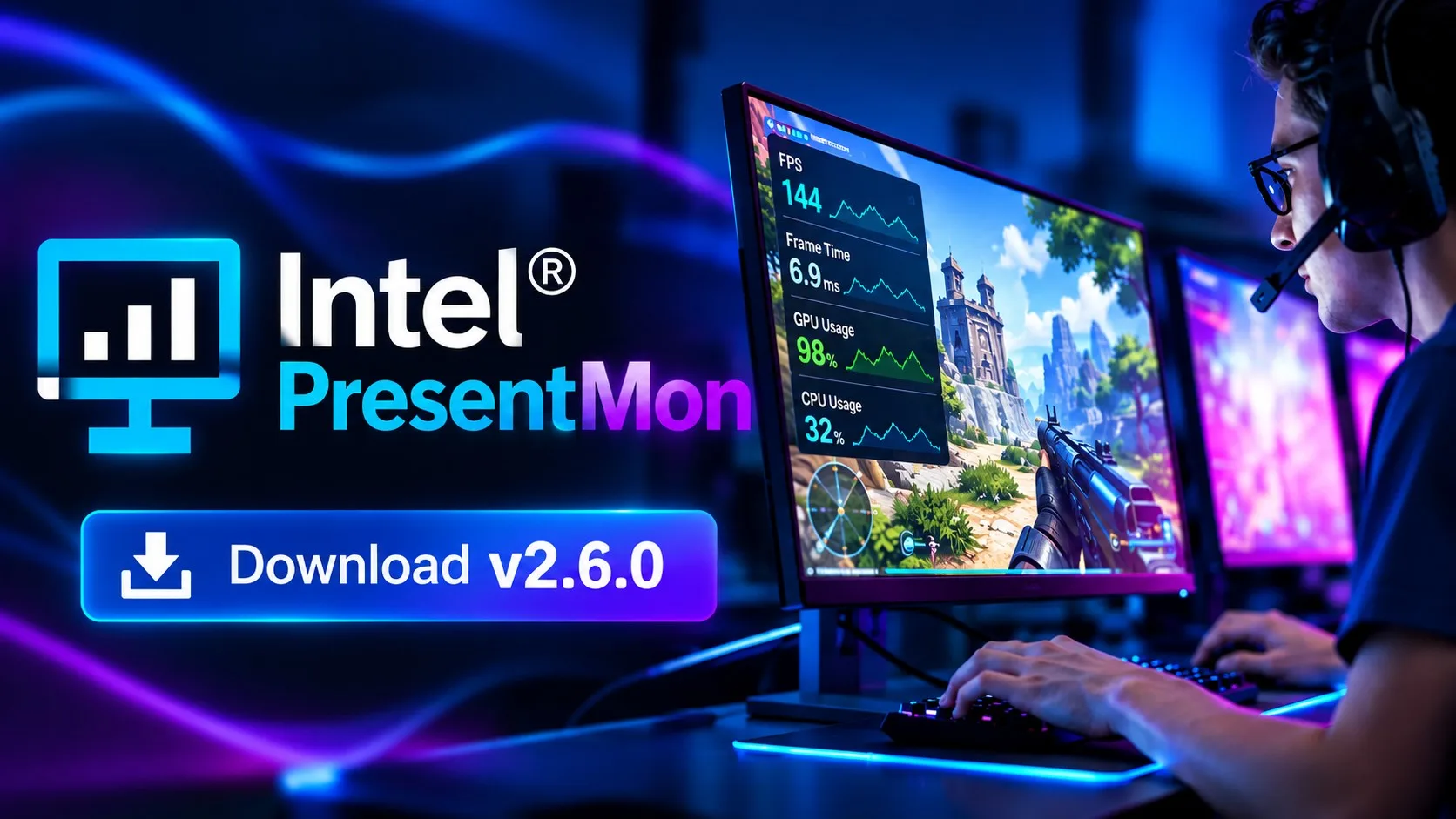 انتشار اینتل PresentMon 2.6.0؛ مصرف CPU تا ۷۸ درصد کاهش یافت
