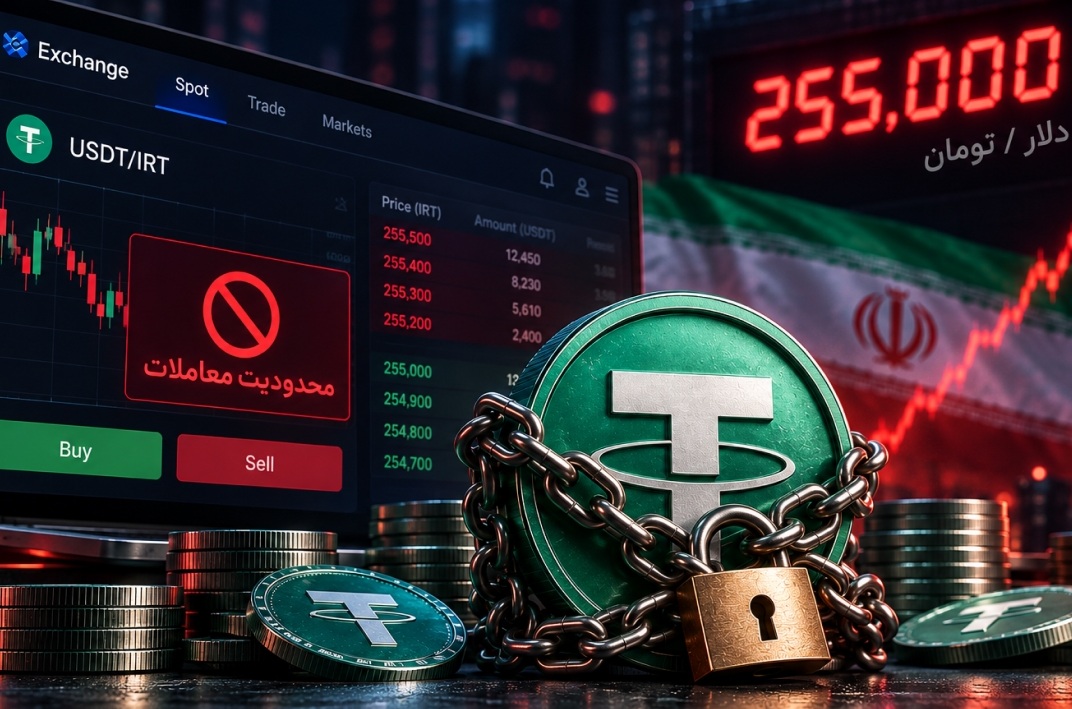با عبور دلار از ۲۵۵ هزار تومان، معاملات تتر در صرافیها محدود شد