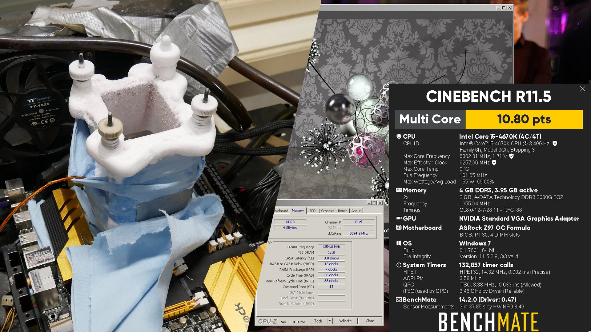 اورکلاک پردازنده Core i5 4670K اینتل تا فرکانس 6.3 گیگاهرتز؛ ثبت رکورد جهانی جدید پس از 12 سال